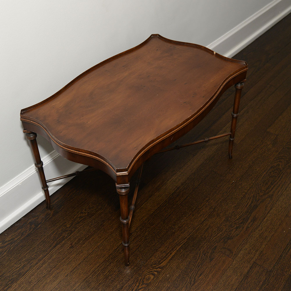 French Provincial Style Mahogany Coffee Table