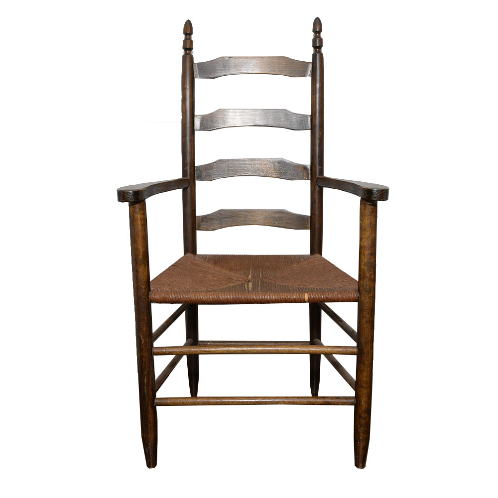 Vintage Ladderback Armchair