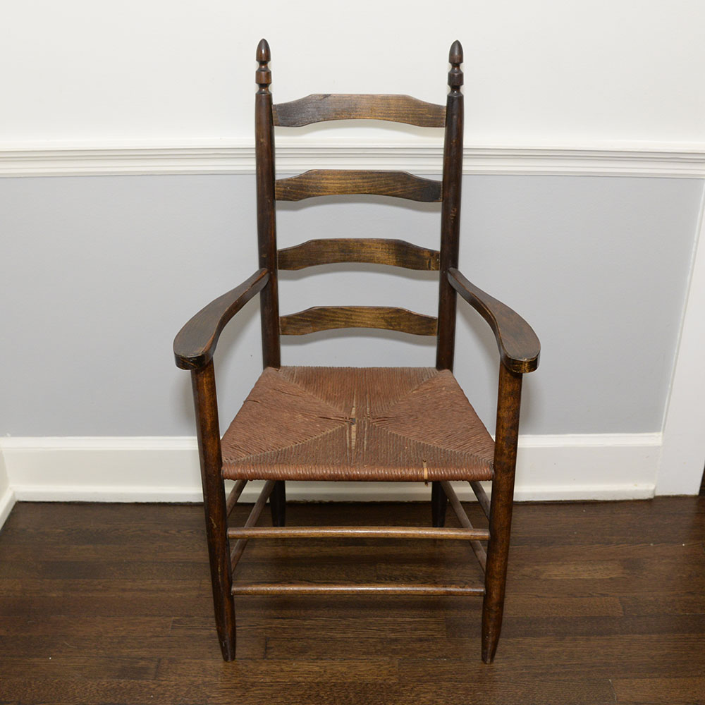 Vintage Ladderback Armchair