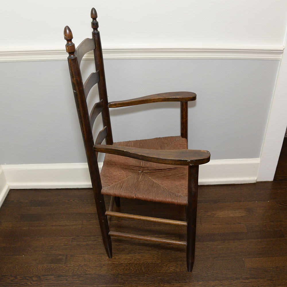 Vintage Ladderback Armchair