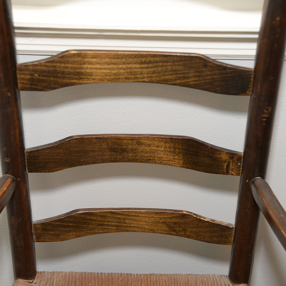 Vintage Ladderback Armchair