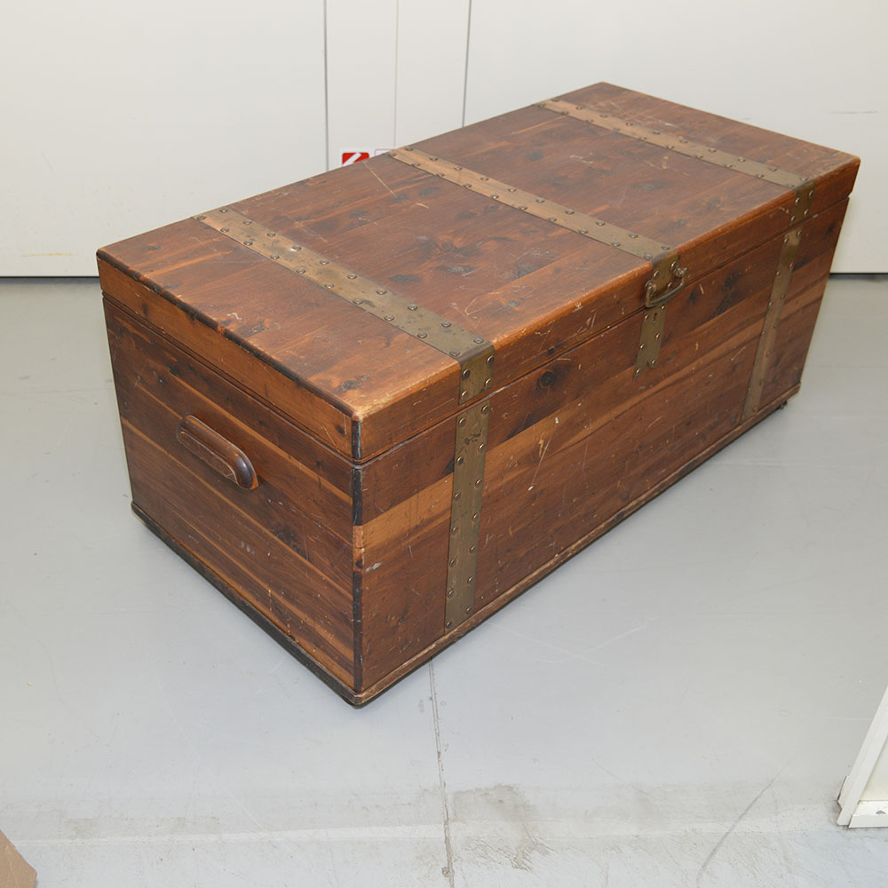 Vintage Pin Cedar Trunk