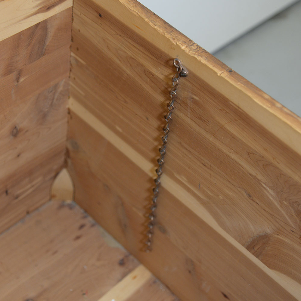 Vintage Pin Cedar Trunk