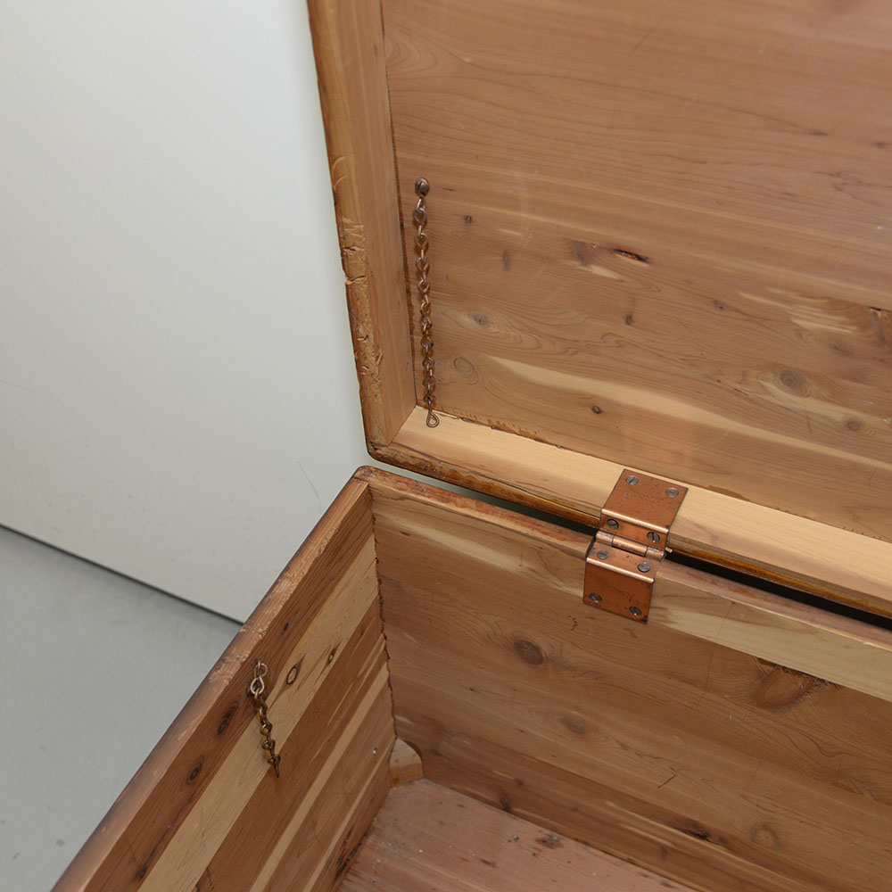 Vintage Pin Cedar Trunk
