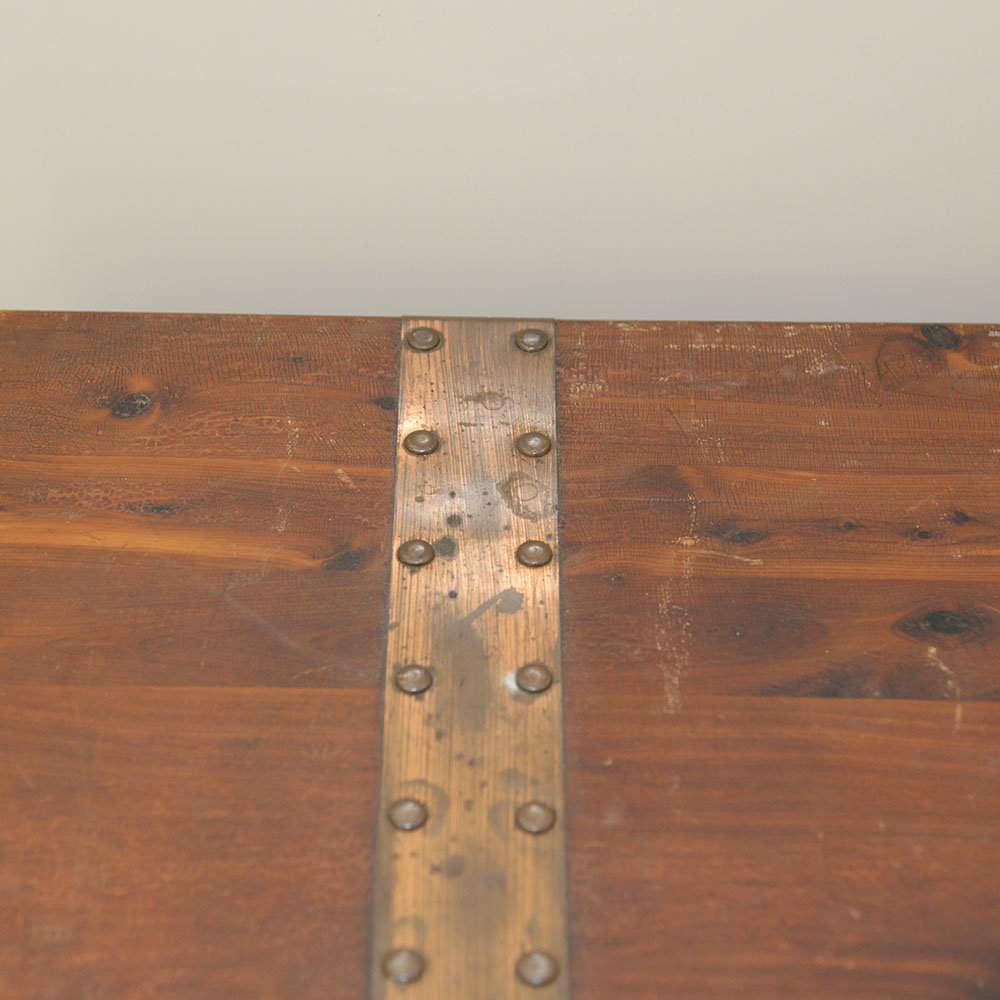 Vintage Pin Cedar Trunk