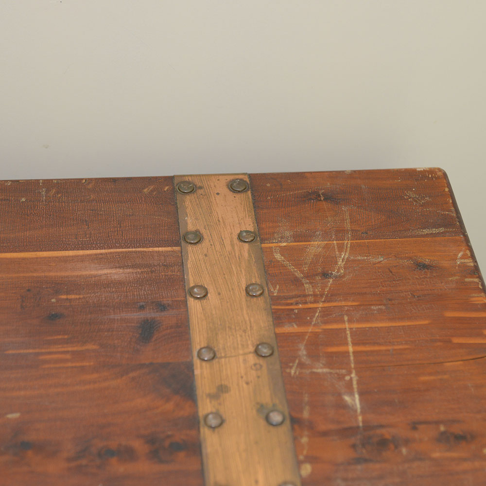 Vintage Pin Cedar Trunk