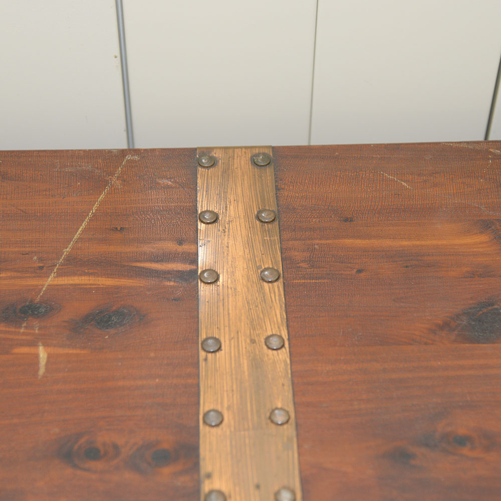 Vintage Pin Cedar Trunk