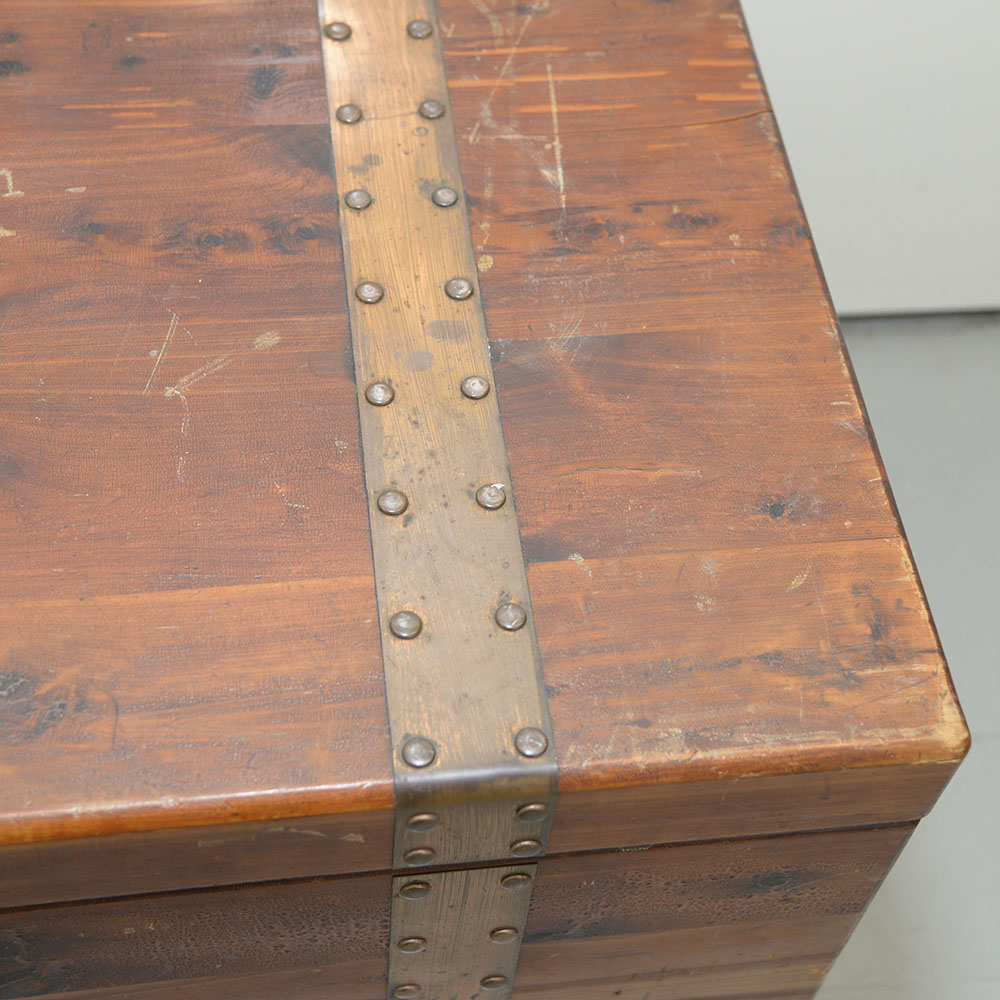 Vintage Pin Cedar Trunk