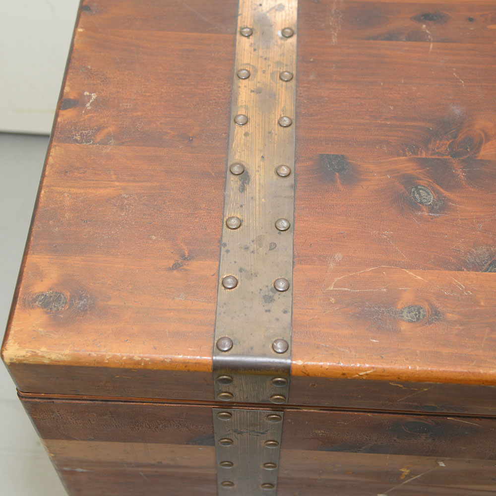 Vintage Pin Cedar Trunk
