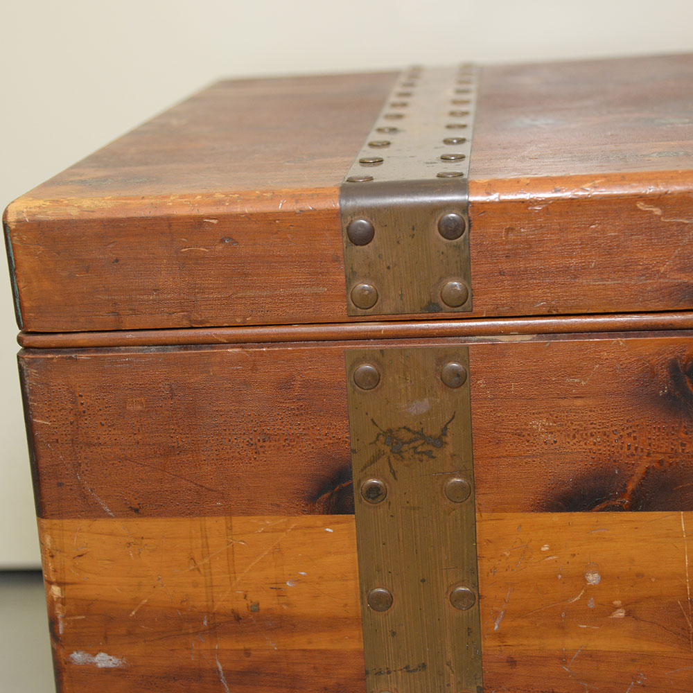 Vintage Pin Cedar Trunk