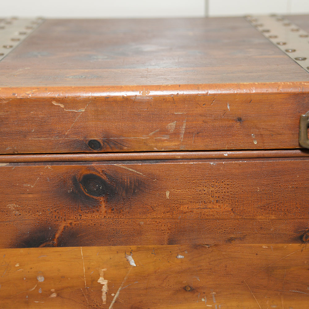 Vintage Pin Cedar Trunk