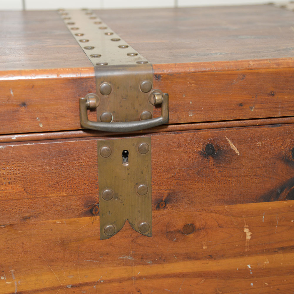 Vintage Pin Cedar Trunk