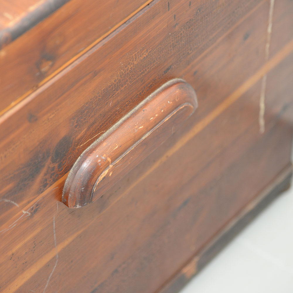 Vintage Pin Cedar Trunk