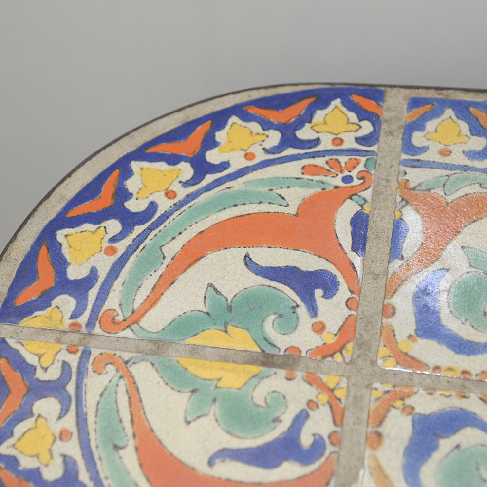 Spanish Revival Style Oval Tile Table