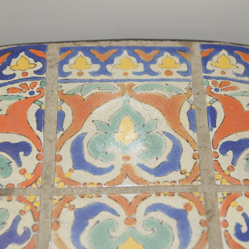 Spanish Revival Style Oval Tile Table