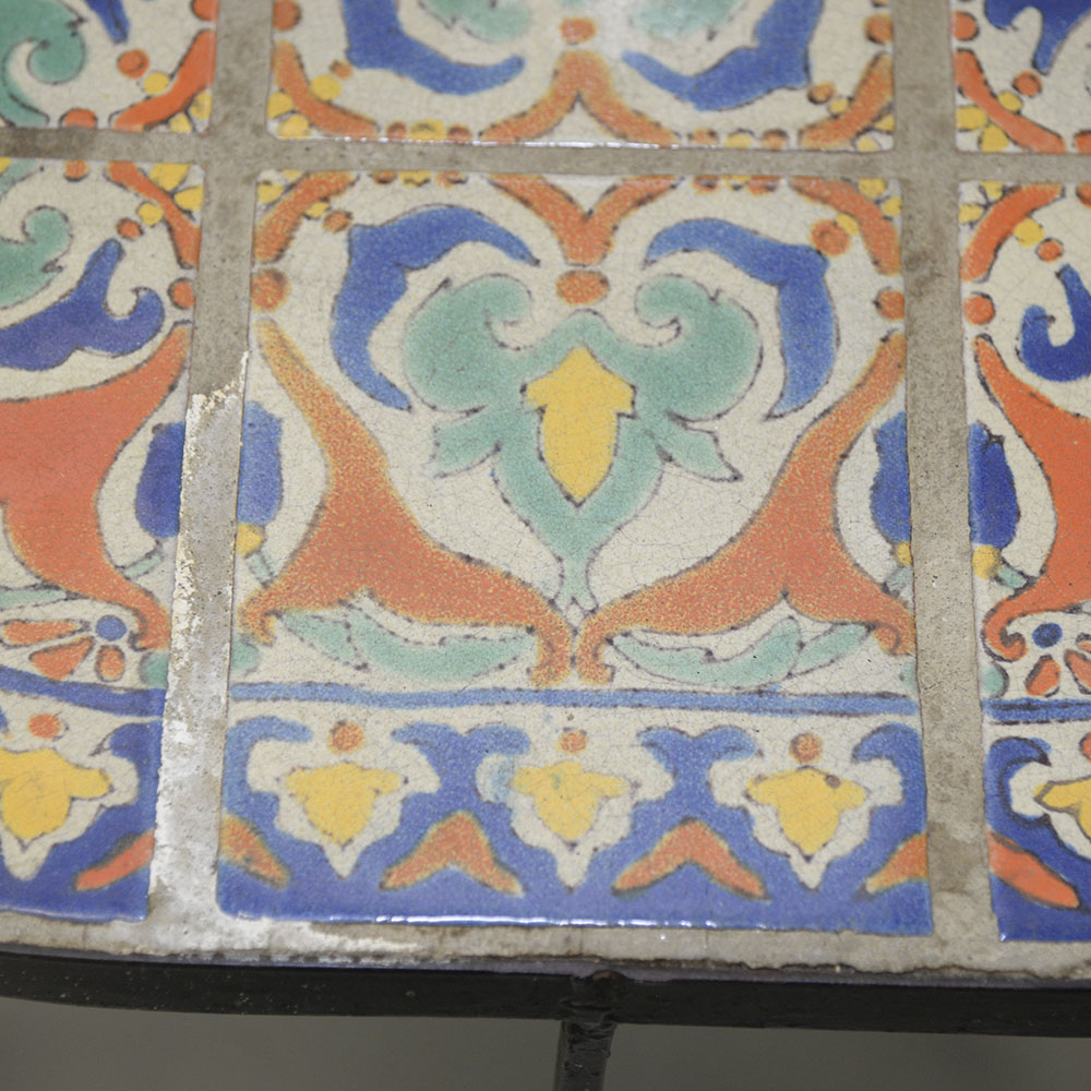 Spanish Revival Style Oval Tile Table