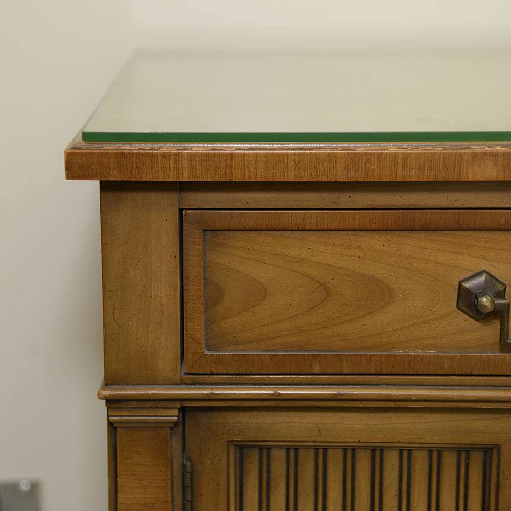 Vintage Walnut Veneer Nightstand
