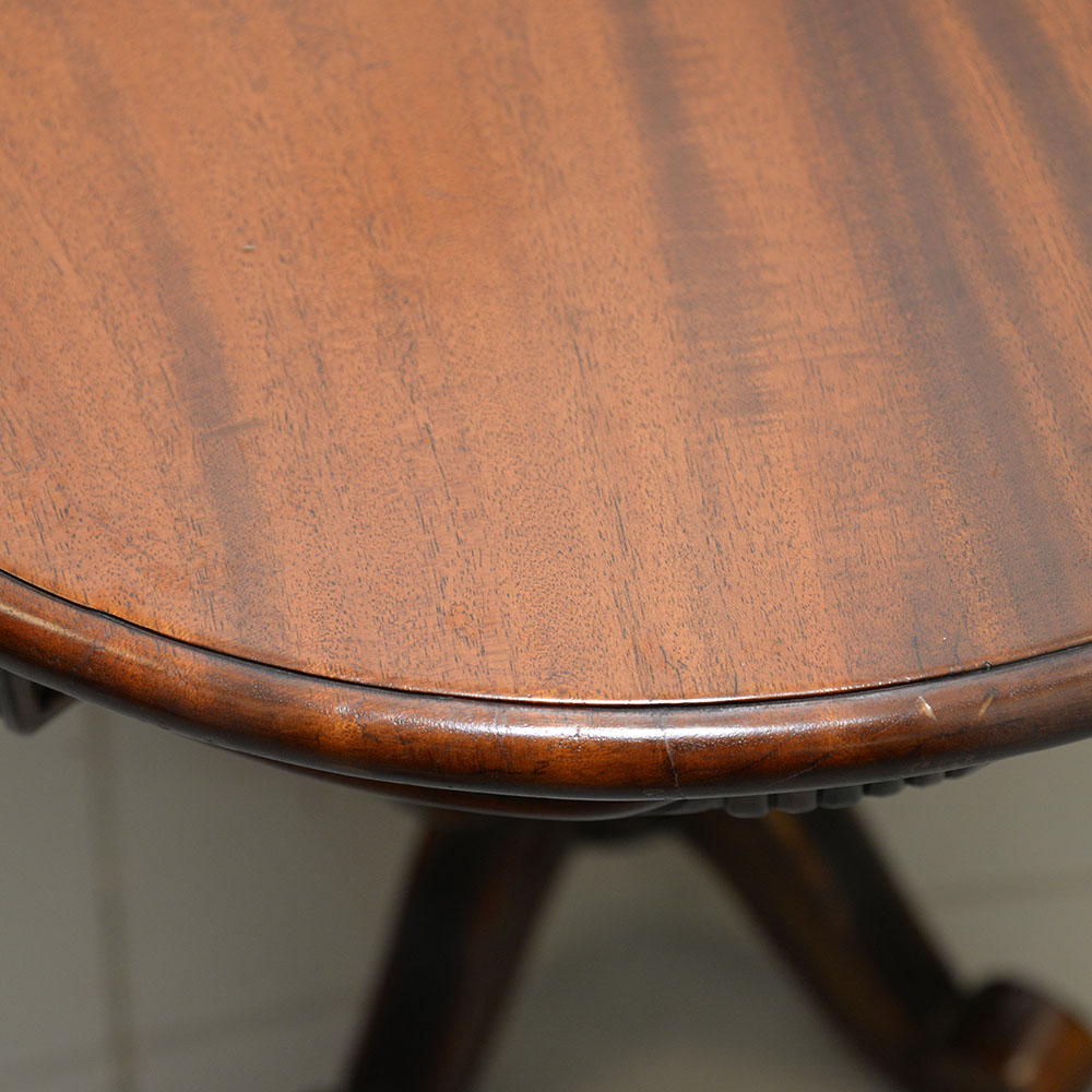 Mahogany Veneered Contemporary Empire-Style End Table