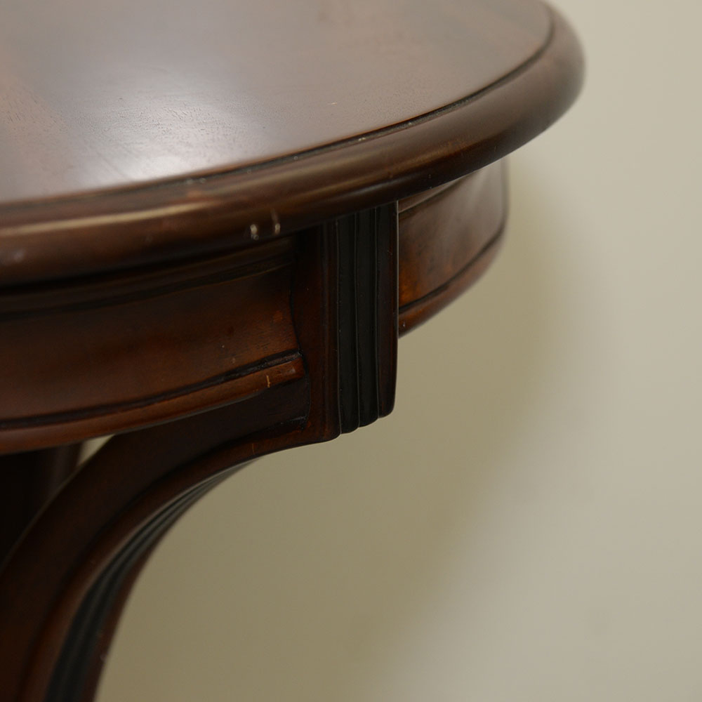 Mahogany Veneered Contemporary Empire-Style End Table