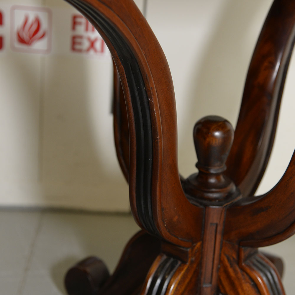 Mahogany Veneered Contemporary Empire-Style End Table