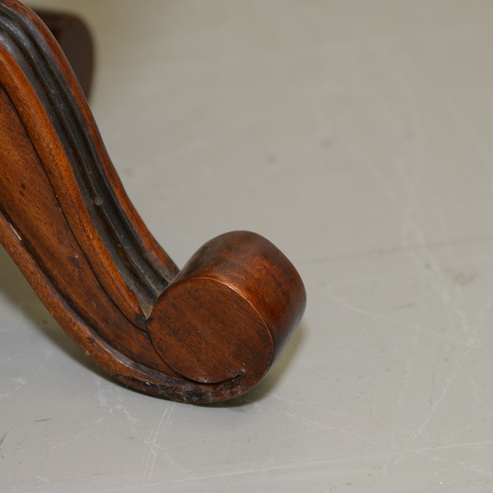 Mahogany Veneered Contemporary Empire-Style End Table