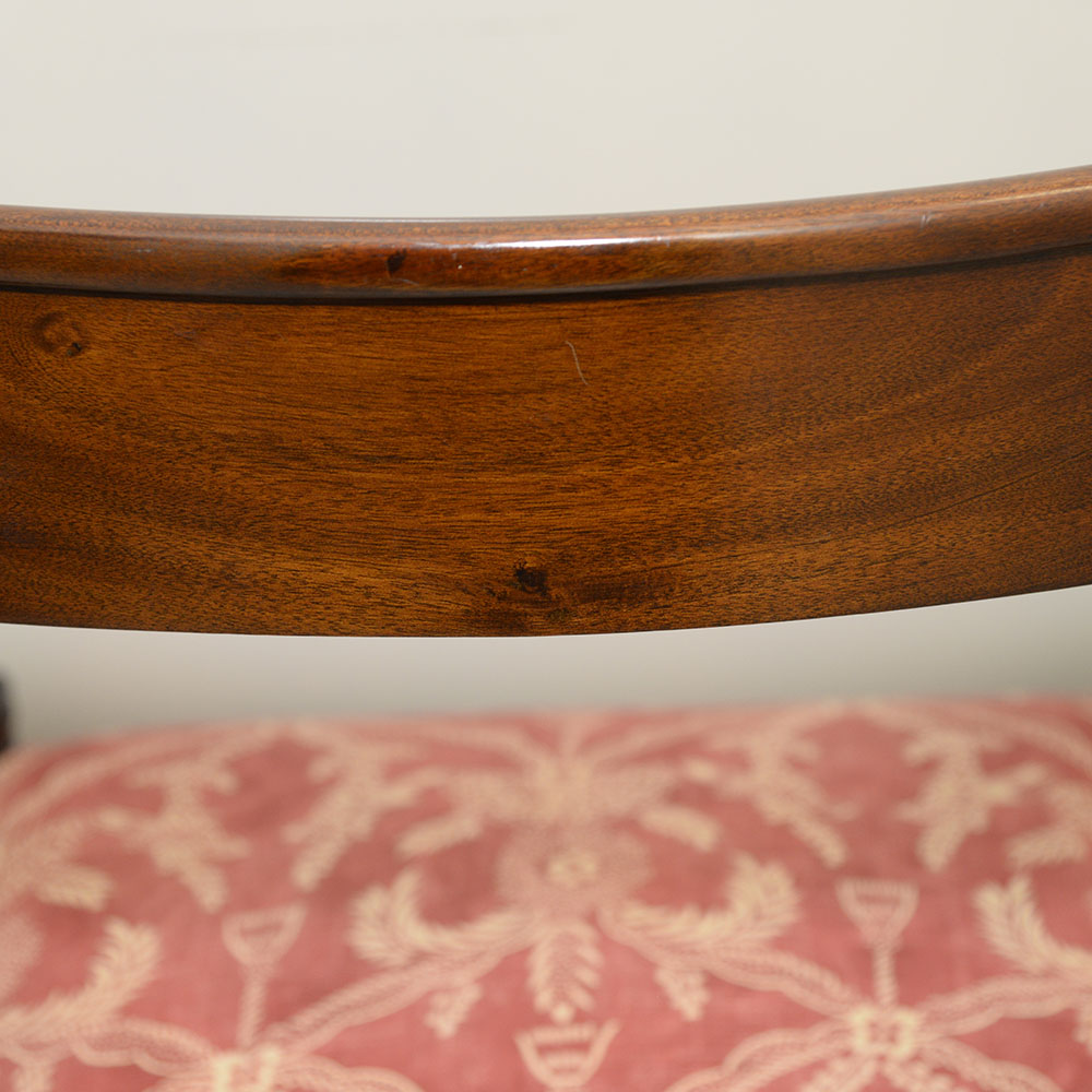 Pair of Vintage Fine Replica Regency Style Arm Chairs