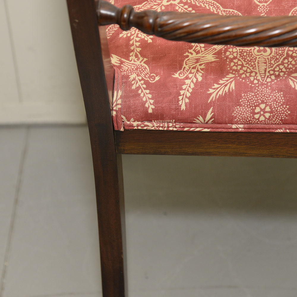 Pair of Vintage Fine Replica Regency Style Arm Chairs