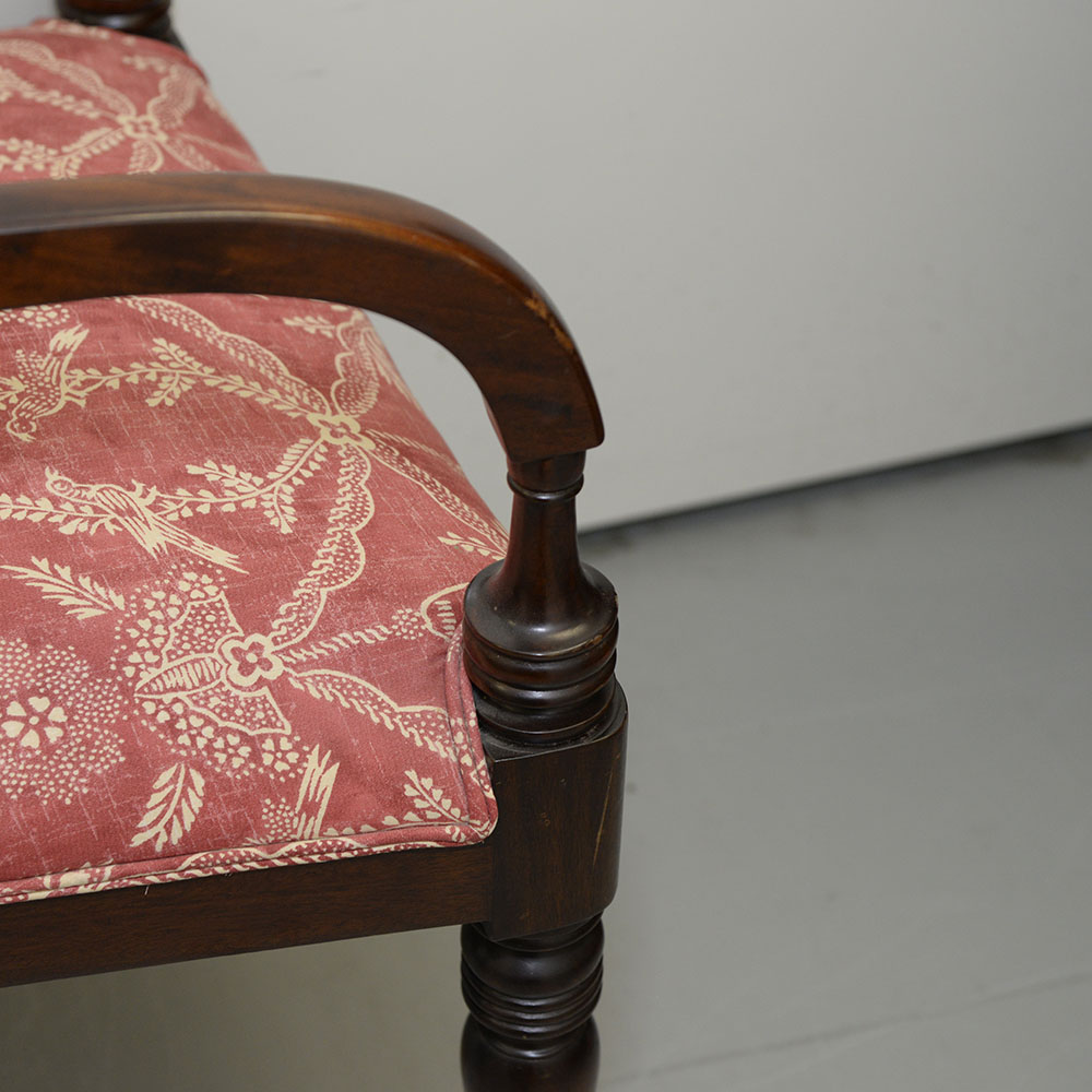 Pair of Vintage Fine Replica Regency Style Arm Chairs