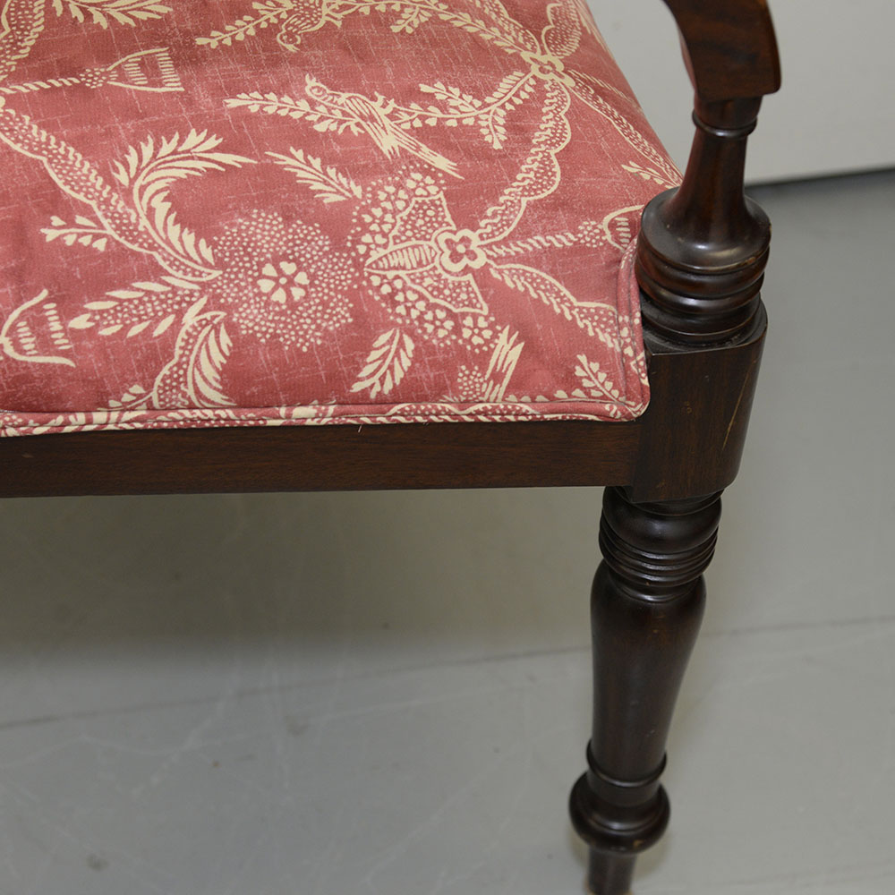 Pair of Vintage Fine Replica Regency Style Arm Chairs