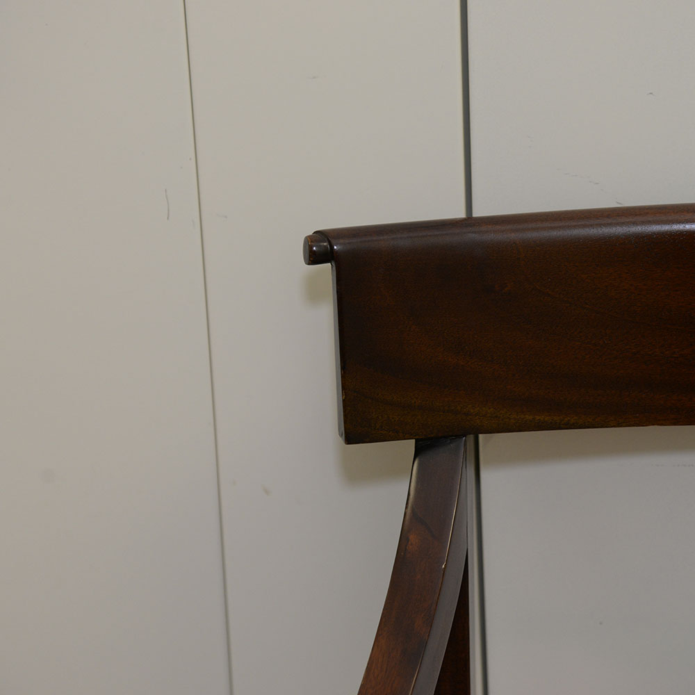 Pair of Vintage Fine Replica Regency Style Arm Chairs