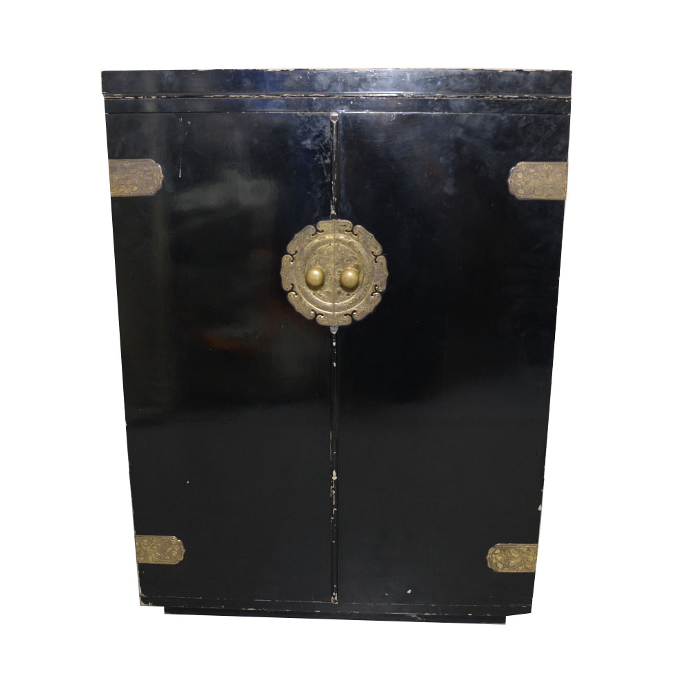 Vintage Dual Turntable, Sansui Receiver and Cabinet