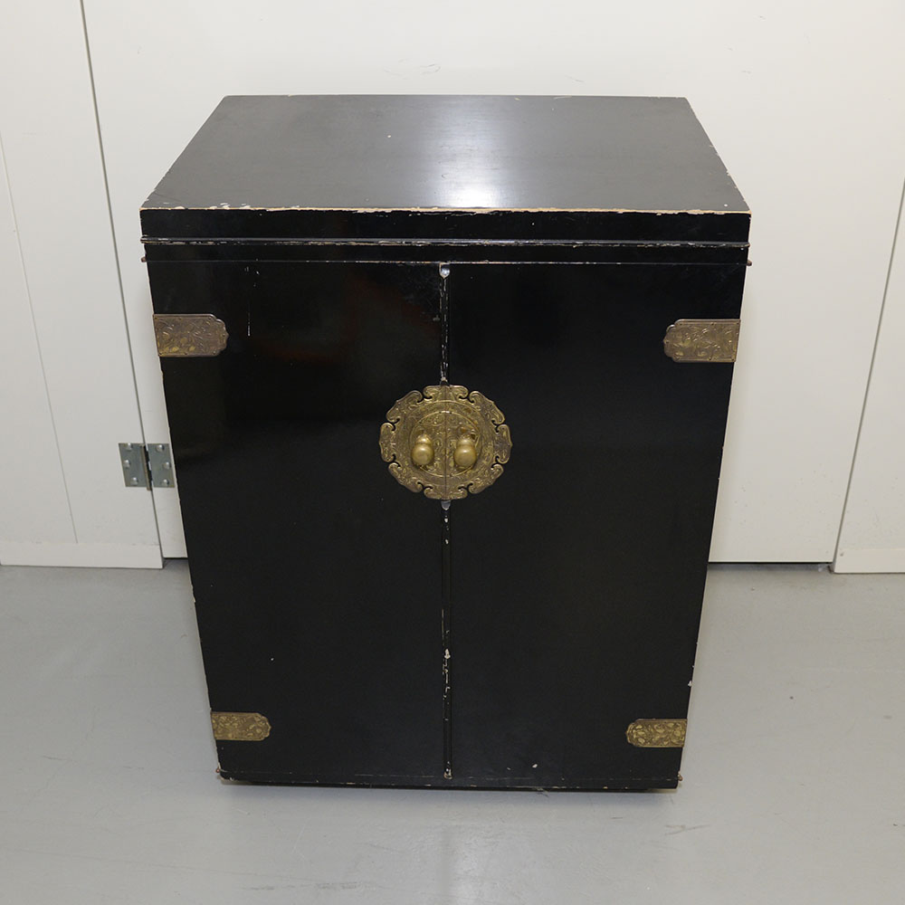 Vintage Dual Turntable, Sansui Receiver and Cabinet