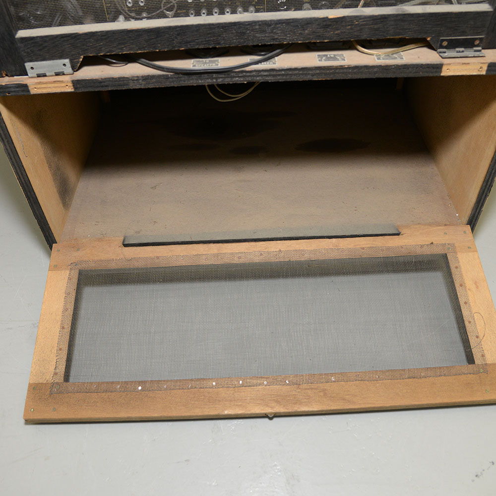 Vintage Dual Turntable, Sansui Receiver and Cabinet