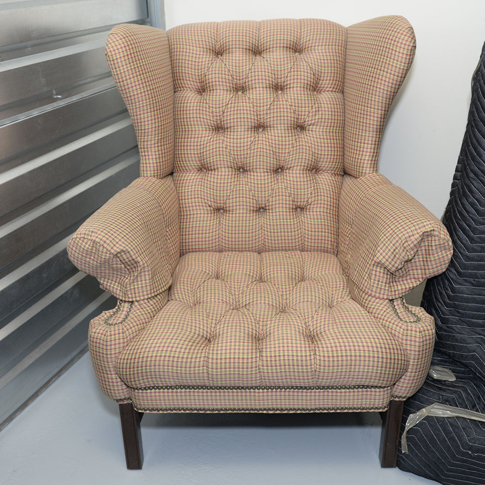 Chippendale Style Wingback Chair