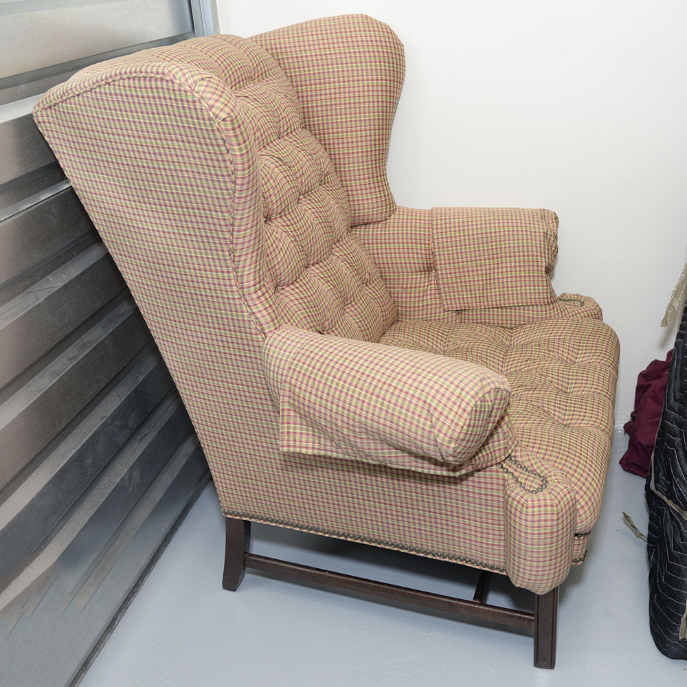 Chippendale Style Wingback Chair