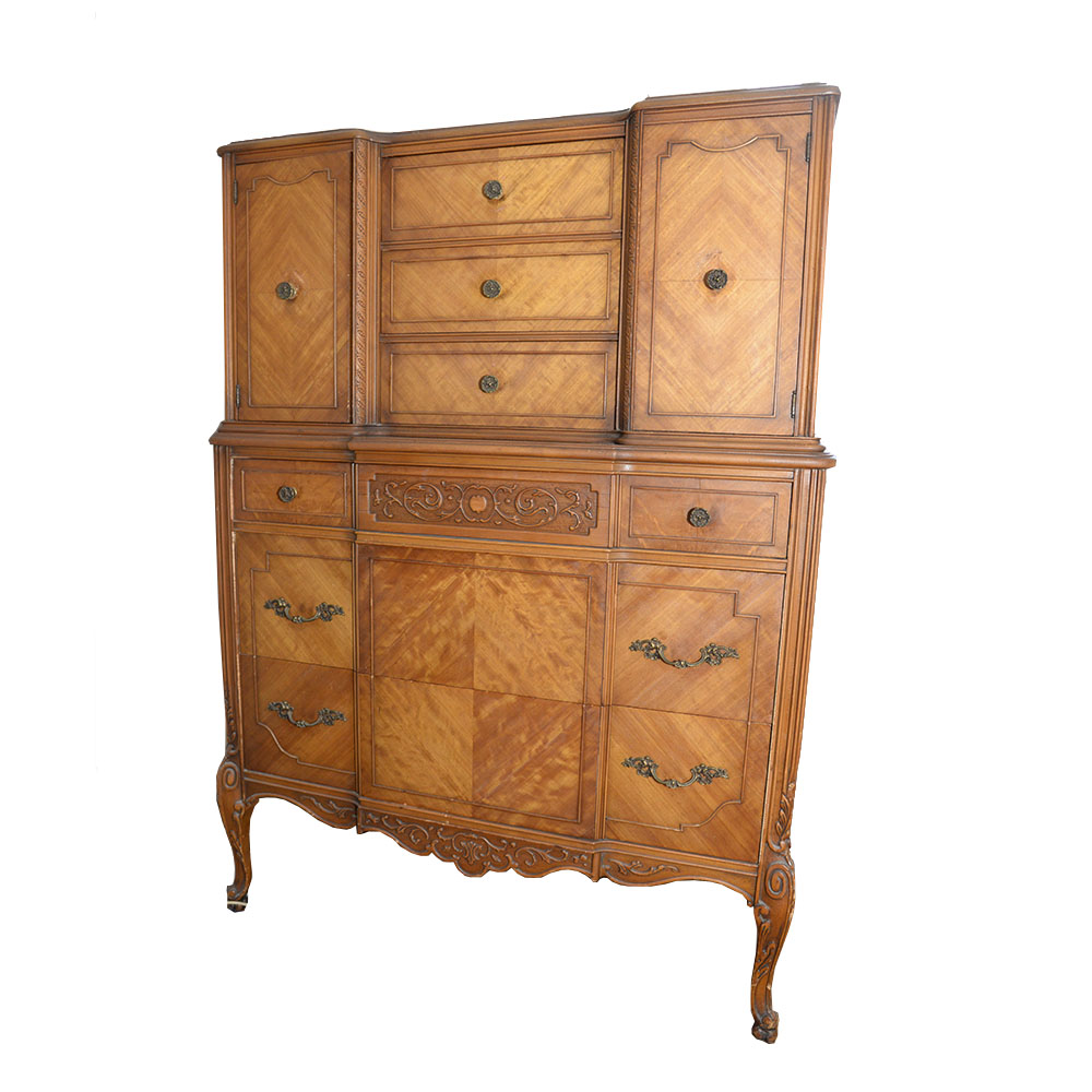 Vintage Louis XV Style Bedroom Suite