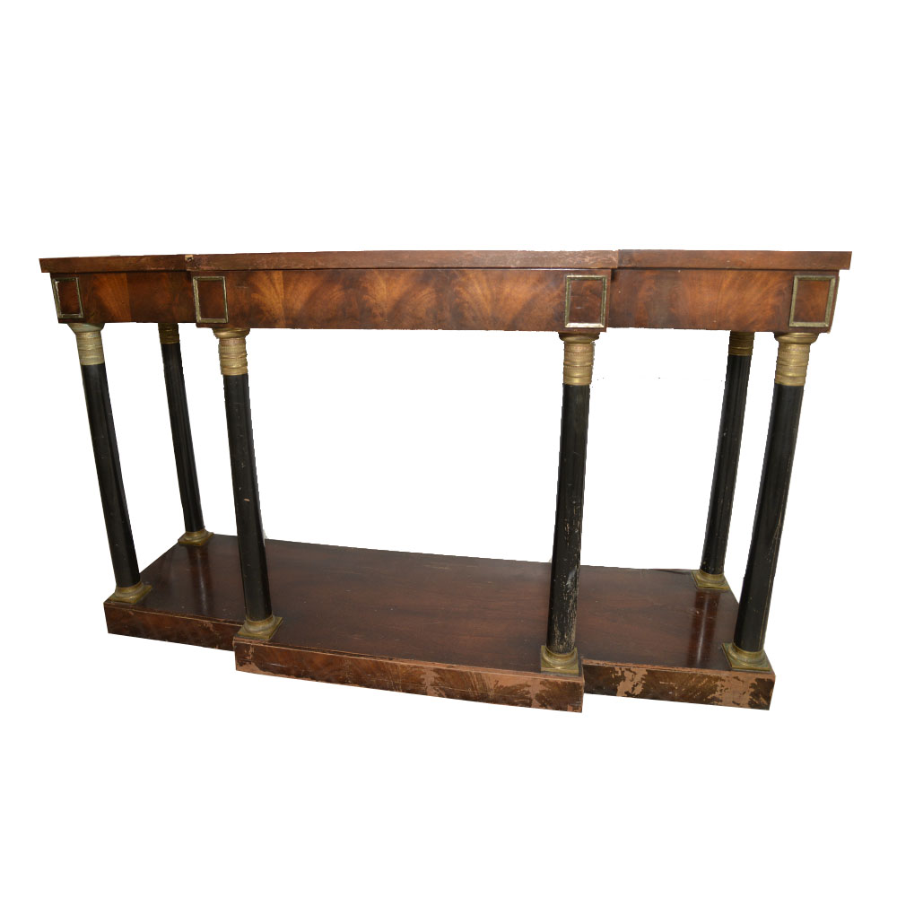 Mahogany Veneer Hall Table