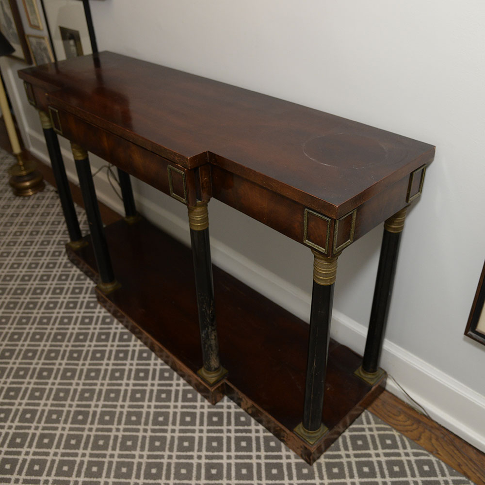 Mahogany Veneer Hall Table