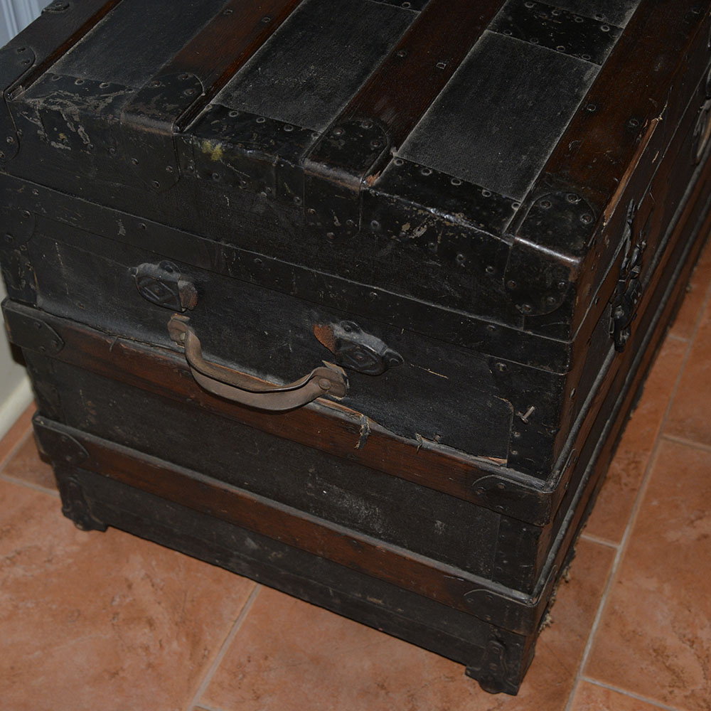Early 20th Century Antique Travel Trunk