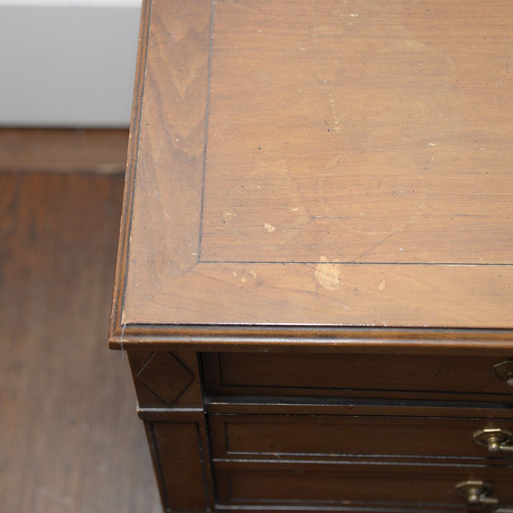 Vintage Imperial Walnut Veneer Side Table