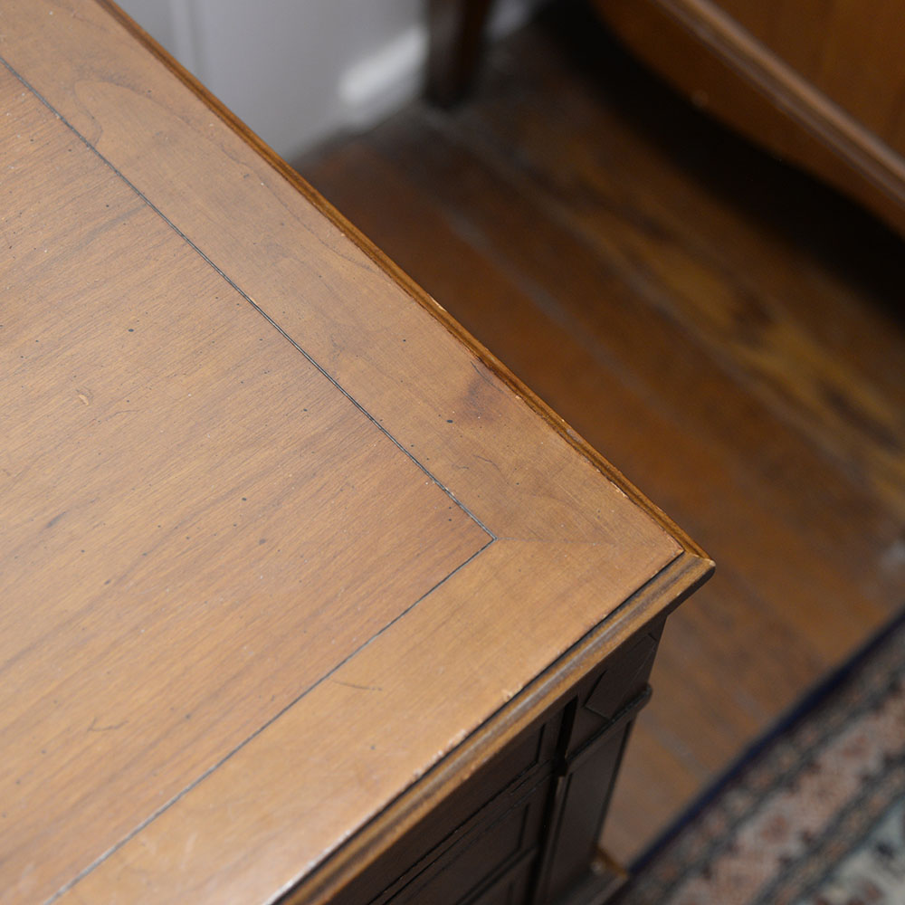 Vintage Imperial Walnut Veneer Side Table