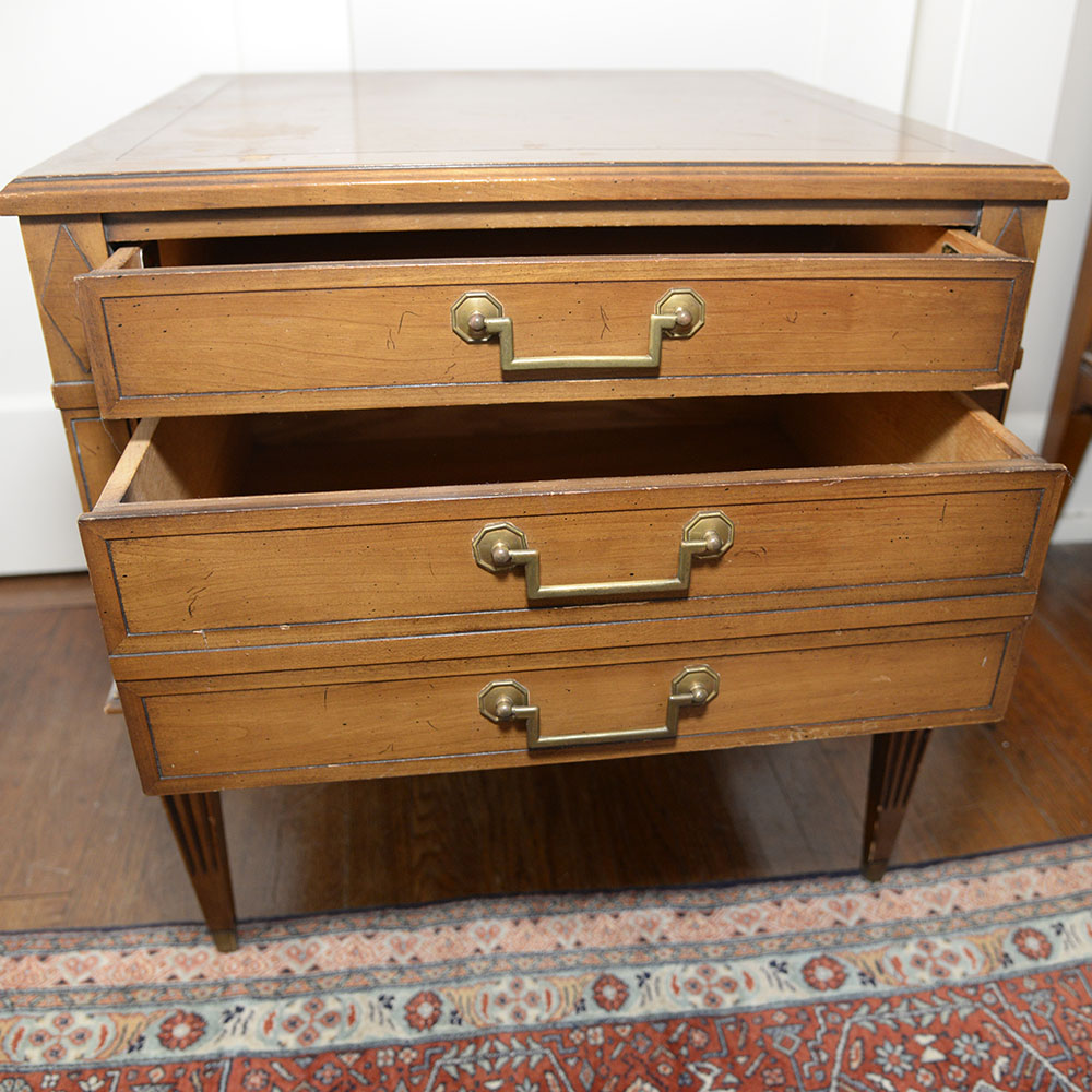 Vintage Imperial Walnut Veneer Side Table