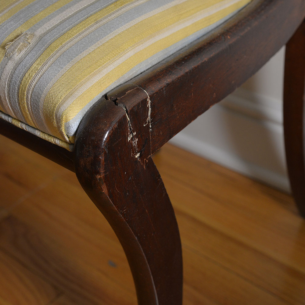 Pair of Empire Style Side Chairs