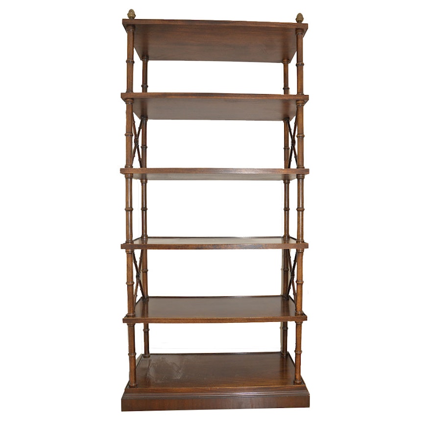Bamboo-Turned Bookcase