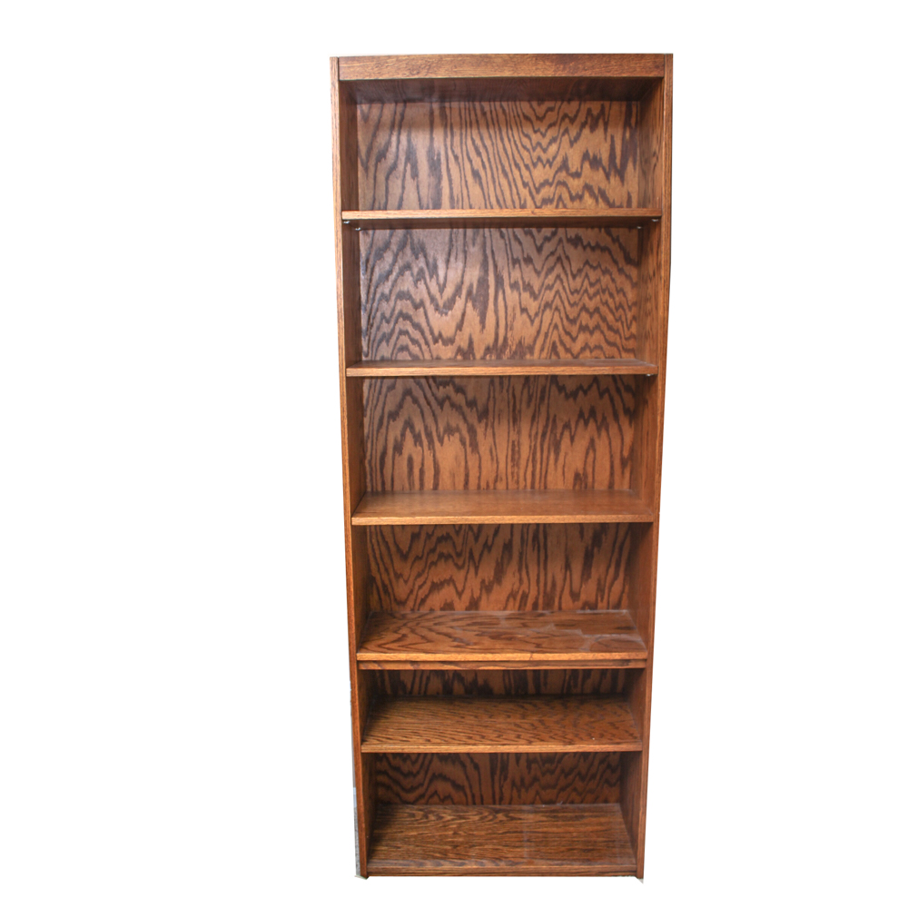 Oak Veneer Bookcase