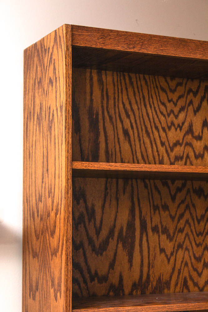 Oak Veneer Bookcase