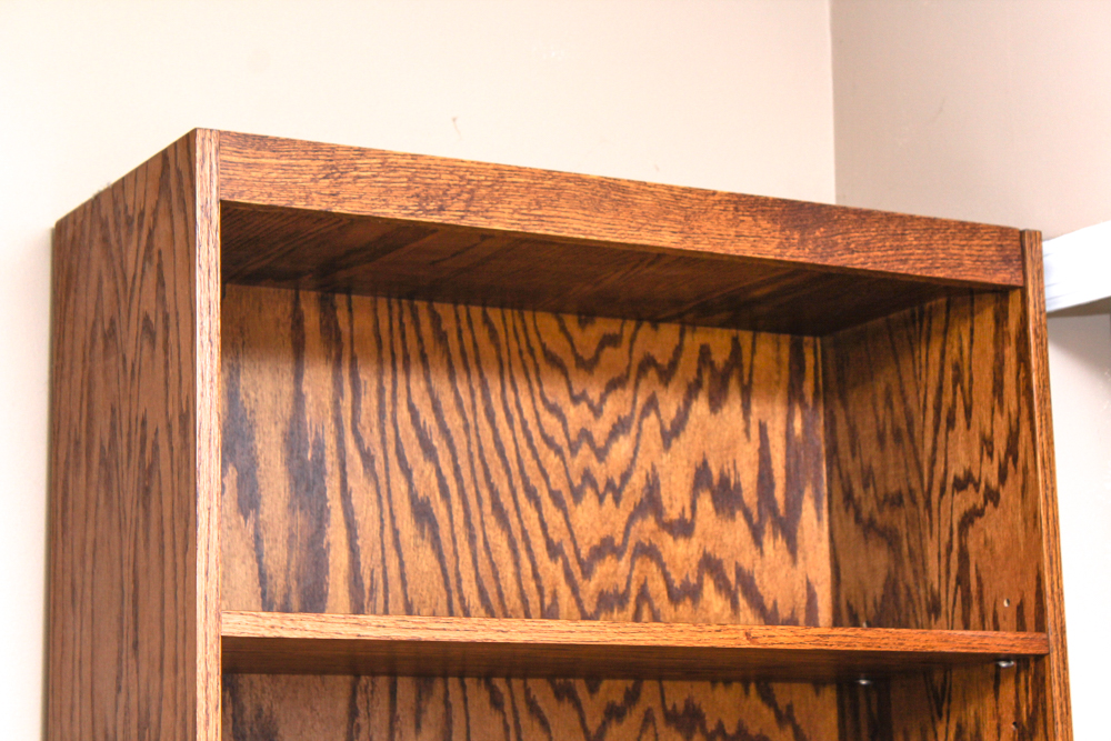 Oak Veneer Bookcase