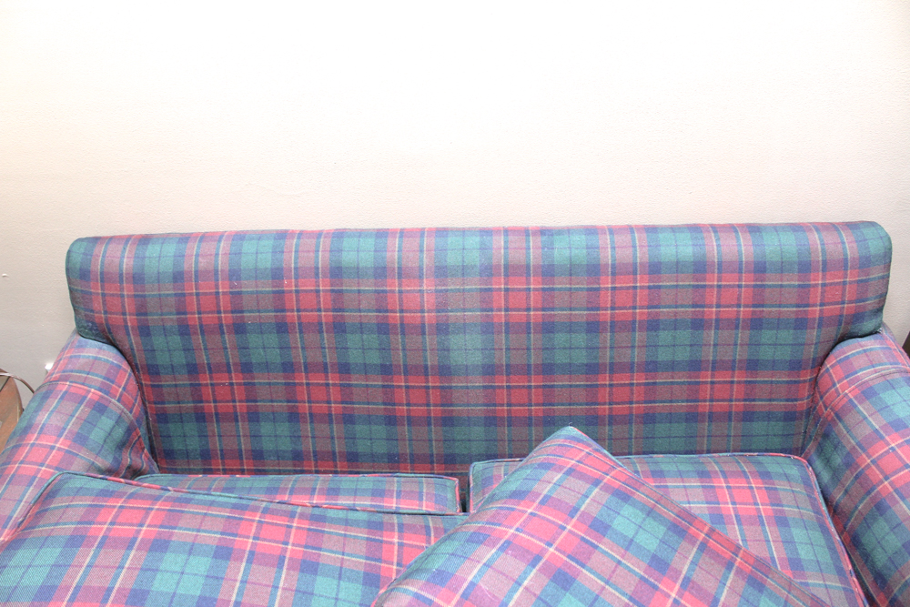 Plaid Upholstered Loveseat by Lane