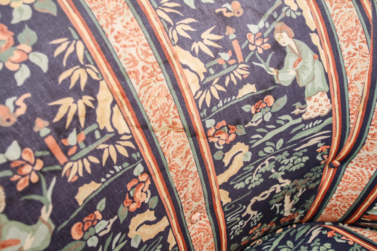 Vintage Barrel Back Chair on Casters