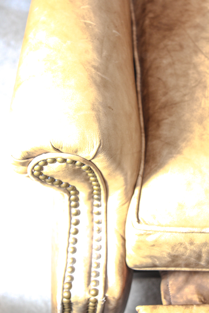 Leather Wing Back Recliner by Old Hickory Tannery